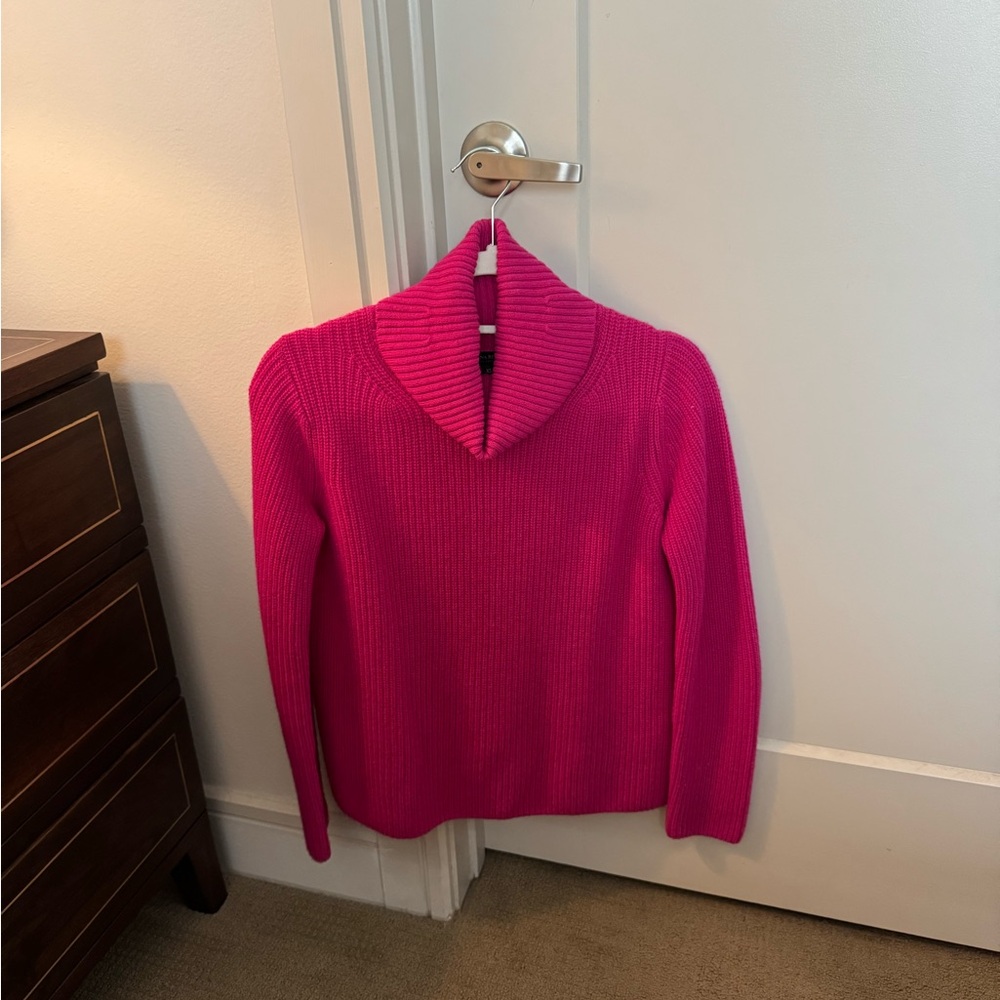 Banana Republic Vibrant Pink Cowl Neck Sweater